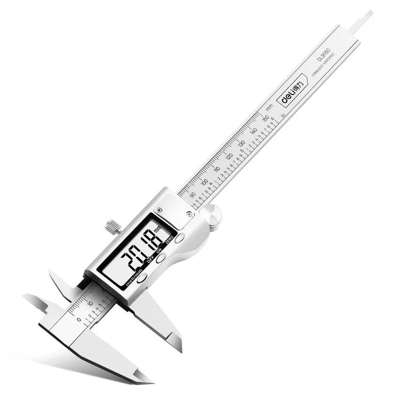 Deli Vernier Schuifmaat 150mm [Gereedschap - Tools EDL91150] (Zilver)