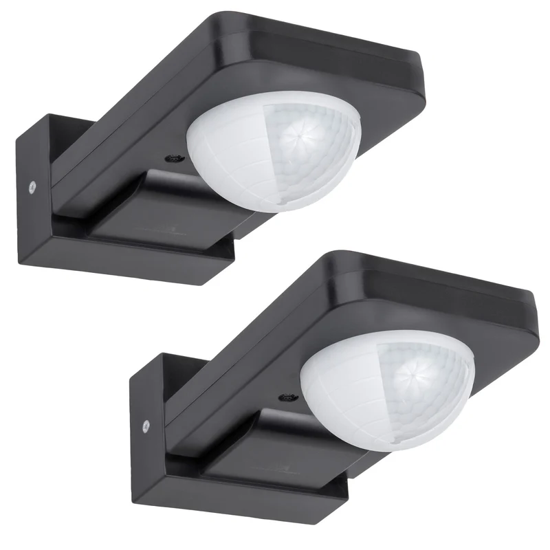 Détecteur de mouvement Maclean PIR, infrarouge, IP65, max 2000W, MCE243 GR, 2 pièces