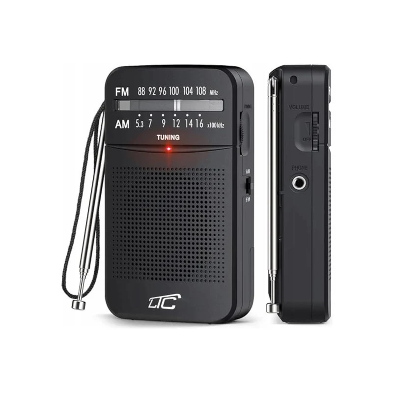 LEGA radio de poche LXLTC2029C avec AM/FM/AUX batterie LTC