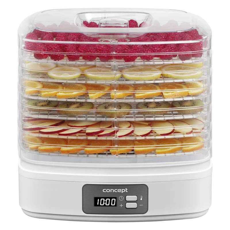 Séchoir à champignons, fruits et herbes Concept, 260W, 6 tamis, minuterie, SO2080