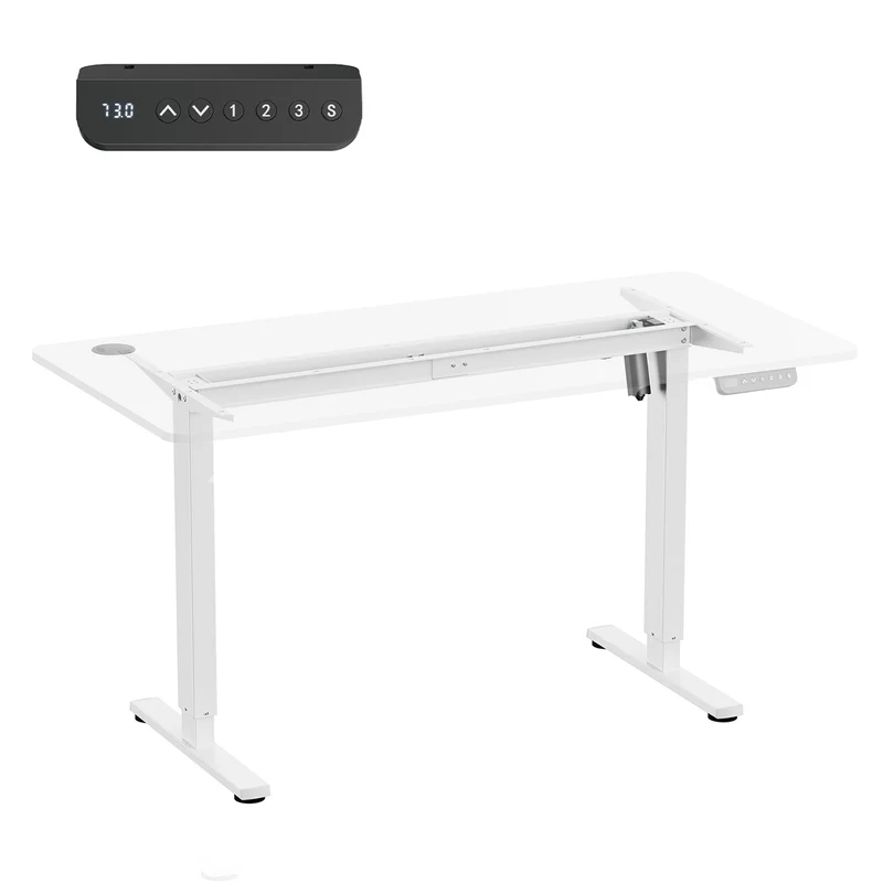 Bureau électrique réglable en hauteur Ergo Office, hauteur max. 1160mm, max - 80 kg, sans plateau, blanc, ER-400 W