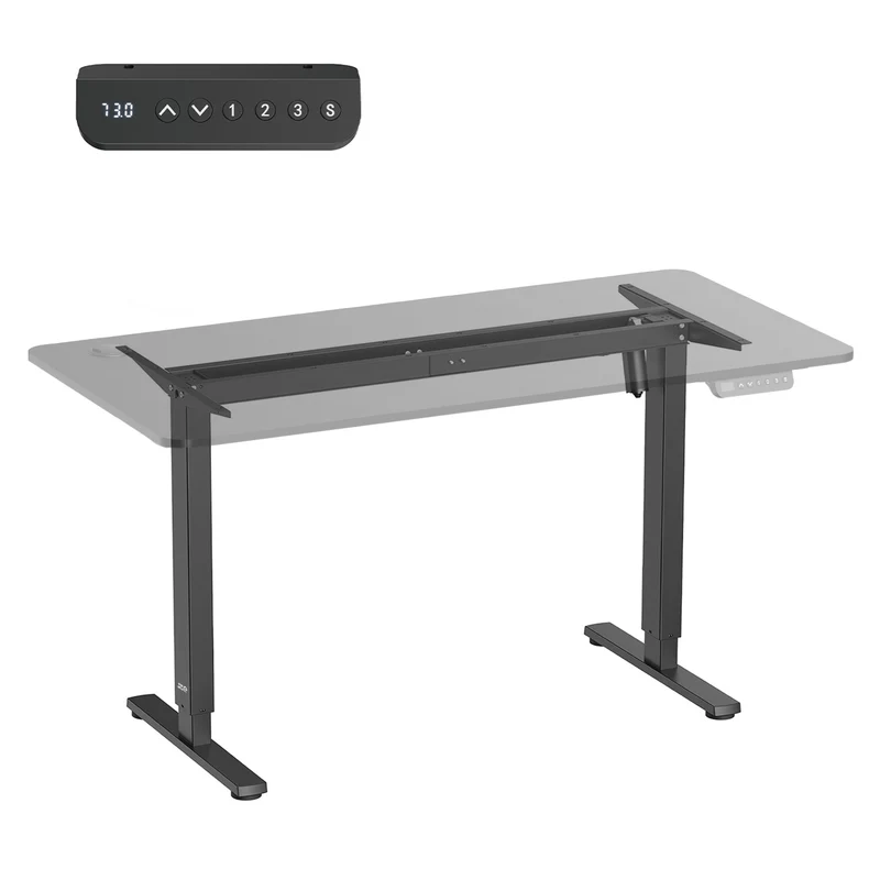 Ergo Office bureau électrique réglable en hauteur, hauteur max. 1160mm, max - 80 kg, sans plateau, noir, ER-400 B