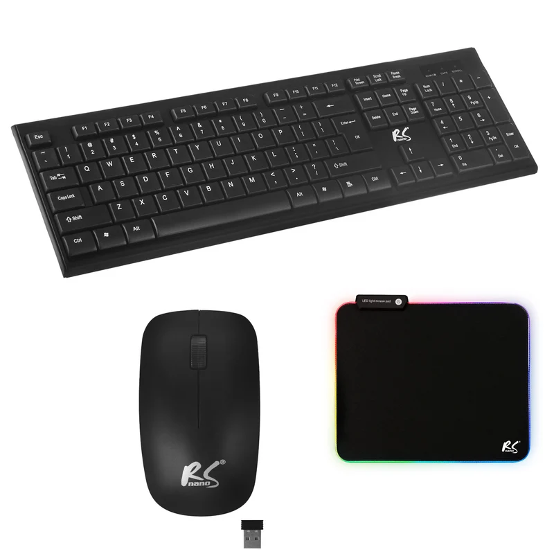 Clavier + souris sans fil COMBO NanoRS, RS580 + tapis de souris