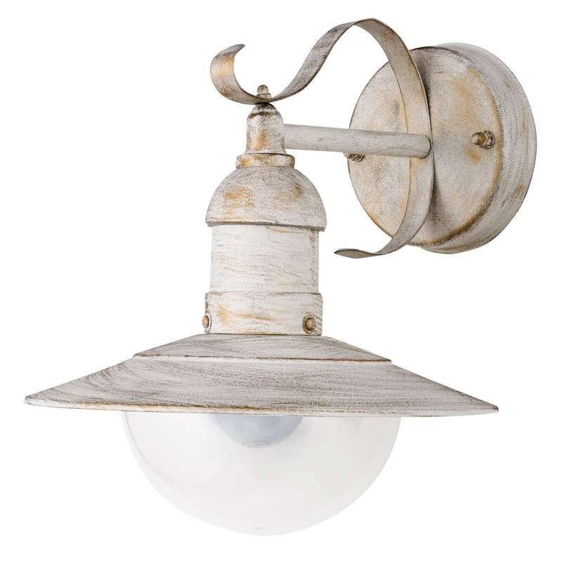 Applique Rabalux, extérieur, IP44, E27, max 60W, blanc antique, Oslo