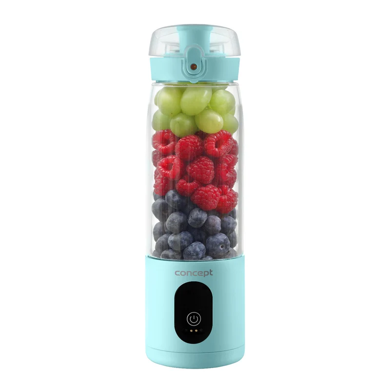 Concept SM4002 Mixeur personnel 600 ml, rechargeable Li-Ion, bleu, FitMaker