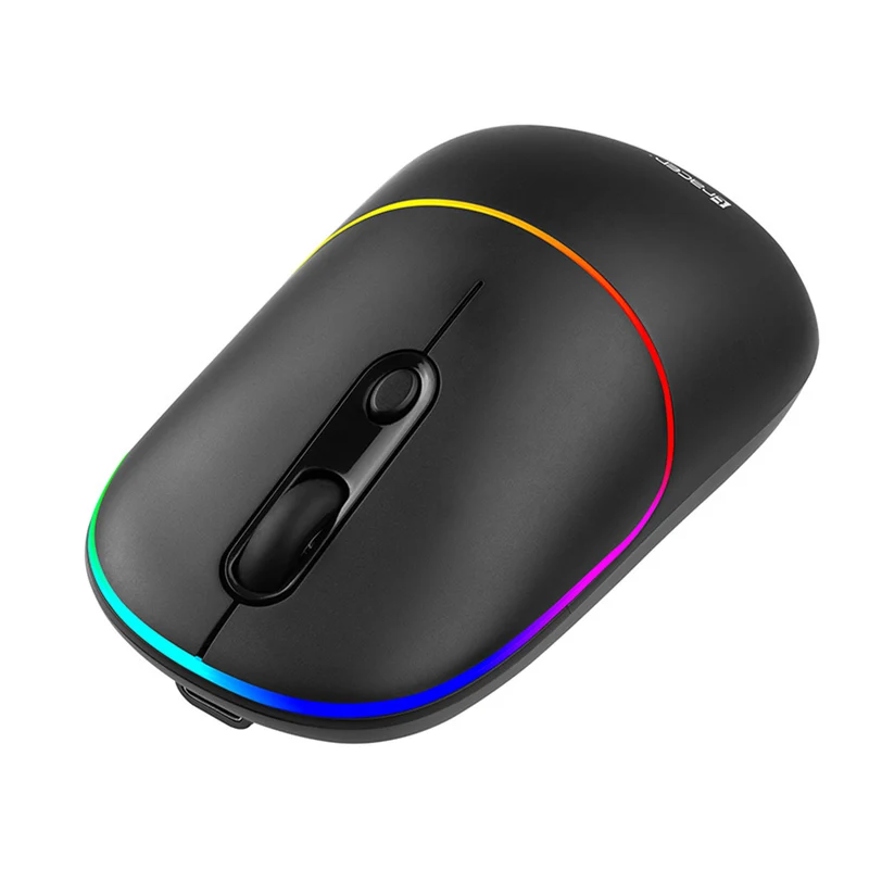 Souris sans fil Tracer, batterie rechargeable 650 mAh, rétroéclairage RGB, Ratero