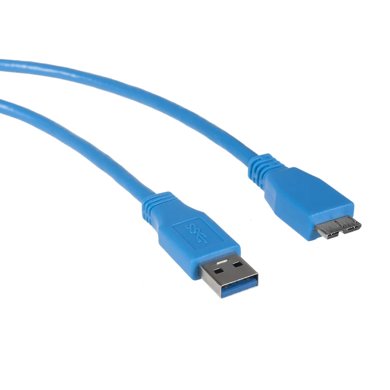 Câble USB 3.0 0,5m AM-microBM bleu Maclean MCTV-586