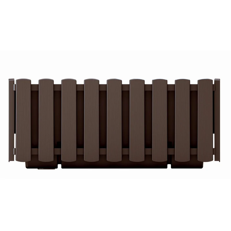 Jardinière Pot de fleurs à suspendre balcon 38cm marron Prosperplast Boardee Fencycase