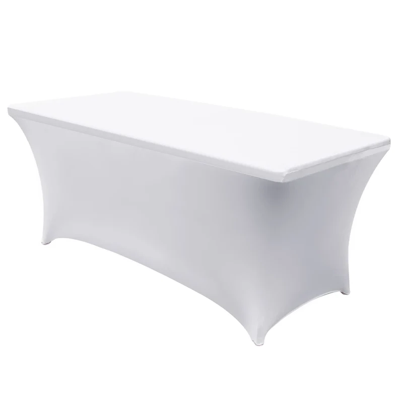 GreenBlue GB371 Nappe flexible pour la restauration couverture de table blanche 180x75x75 cm spandex,