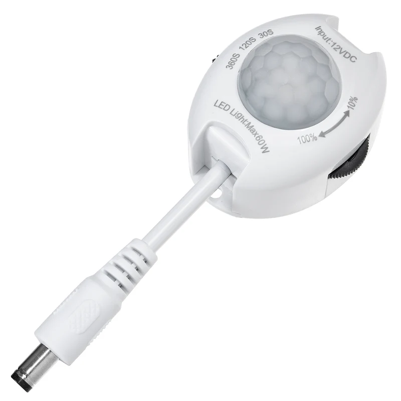 Capteur de mouvement infrarouge LED 12v Maclean Energy MCE242