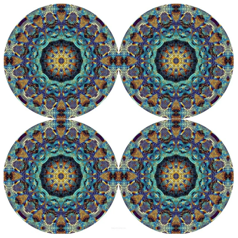Set de tapis de table Bertoni, 4 pièces, rond, 33 cm, Barcelona