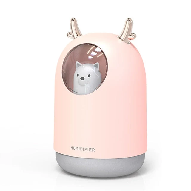 Ultrasone luchtbevochtiger met LED-nachtlampje voor de kinderkamer – LuchtBär Mini