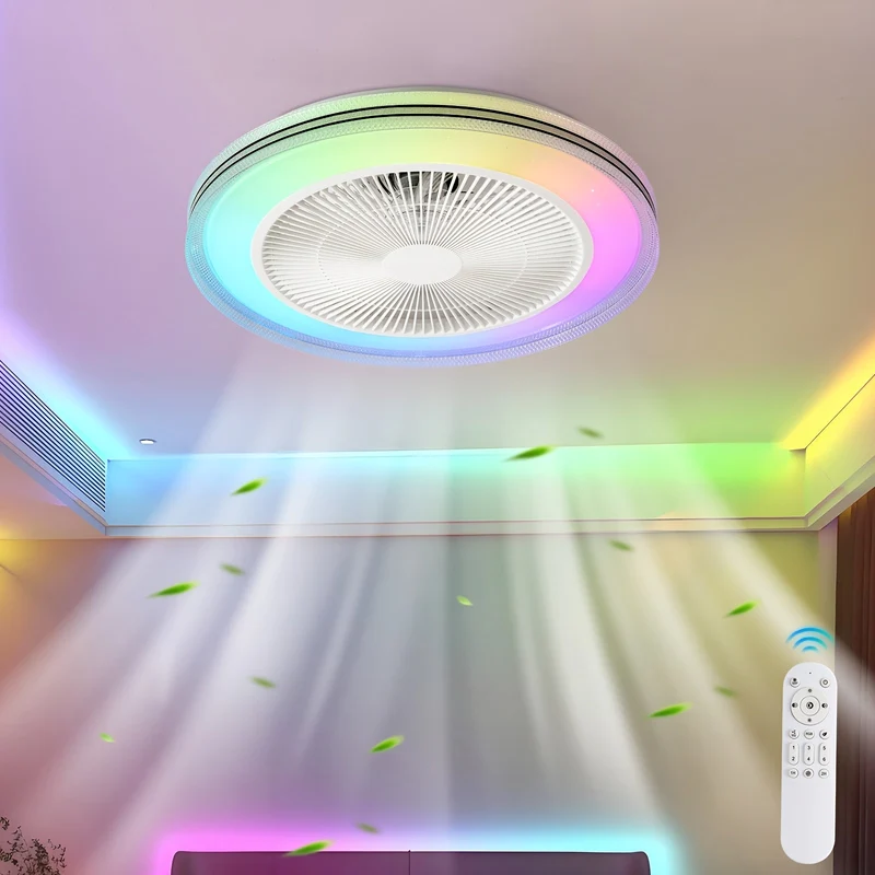 LumiCool RGB Plafondventilator – Fris en Sfeervol