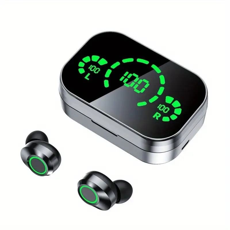 Soniq - UltraBass Draadloze Oordopjes – Sportieve In-Ear Koptelefoon met Oplaadcase