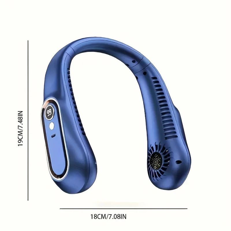 Oplaadbare USB Nekventilator voor Krachtige, Stille Koeling – Perfect voor Buiten- en Binnengebruik
